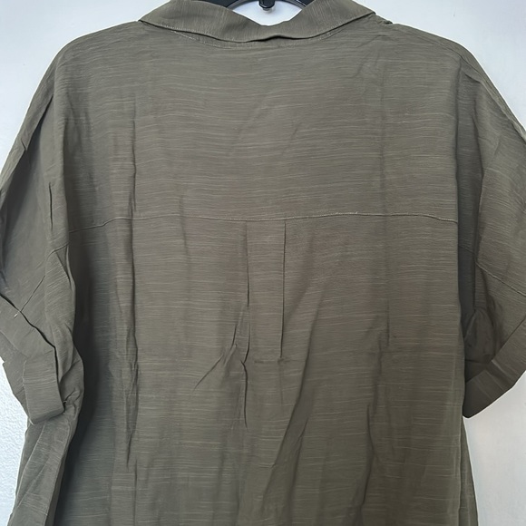 Green Button-Down Shirt - Picture 7 of 7